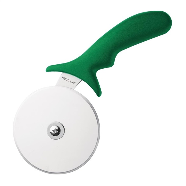 Pizza Cutter S/S Plastic Handle 100mm - Green